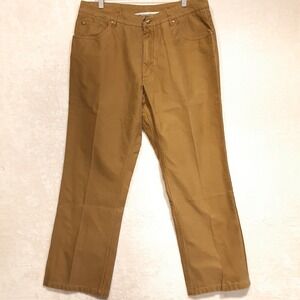 J.L. Powell Sporting Life Mens Outdoor Pants Sz.36x30/Green/Flat Front/Chino